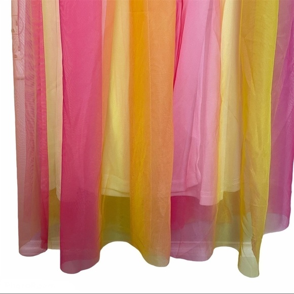 Fashionnova Hideaway Ombré Pink&Yellow Maxi Dress - Picture 4 of 15